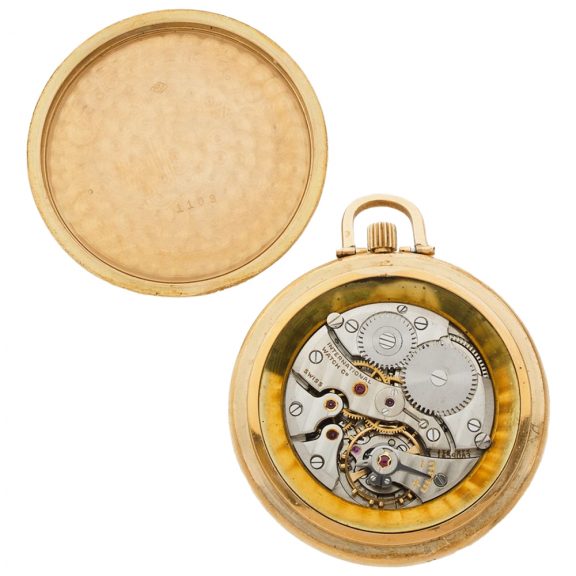 Swiss 18 carat gold open faced lever dress watch Circa 1960 Swiss 18 carat gold open faced lever dress watch Circa 1960