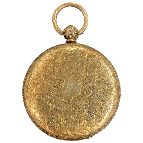 English gold lever watch made for the Spanish market Circa 1865 English gold lever watch made for the Spanish market Circa 1865
