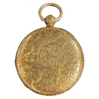 English gold lever watch made for the Spanish market Circa 1865