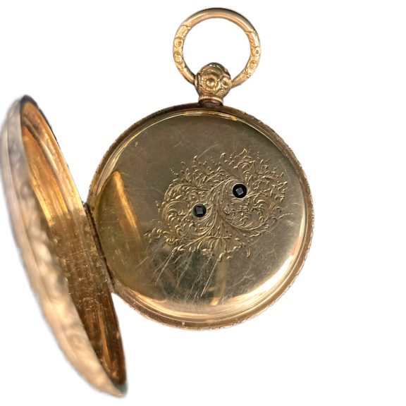English gold lever watch made for the Spanish market Circa 1865 English gold lever watch made for the Spanish market Circa 1865