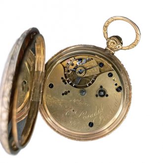 English gold lever watch made for the Spanish market Circa 1865