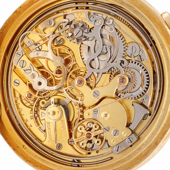 Swiss rose gold hunting cased complicated lever watch Circa 1910 Swiss rose gold hunting cased complicated lever watch Circa 1910