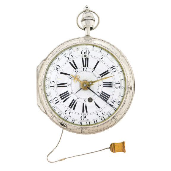 Austrian four train coach watch with hour and quarter striking and pull repeating Circa 1740