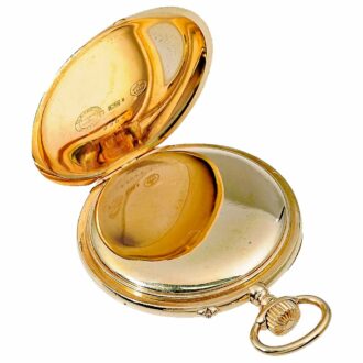 German 18k rose gold Glashütte pocket watch Circa 1915