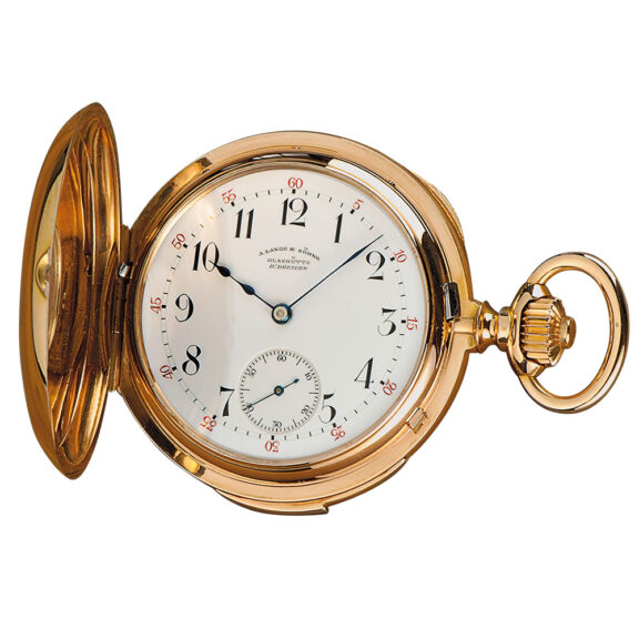Exquisite German gold half hunter pocket watch Circa 1888 Exquisite German gold half hunter pocket watch Circa 1888
