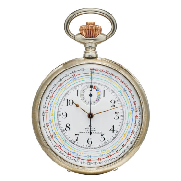 Swiss Omega chronograph with minute recorder Circa 1907