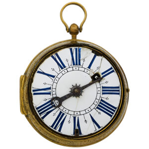 French decorative single hand verge pocket watch Circa 1700