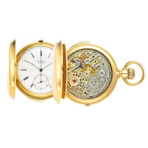 Swiss gold five minute repeating chronograph Circa 1880