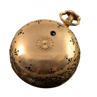 German verge watch with repoussé decoration Circa 1750