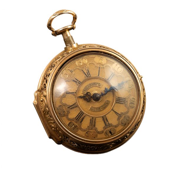 German verge watch with repoussé decoration Circa 1750 German verge watch with repoussé decoration Circa 1750