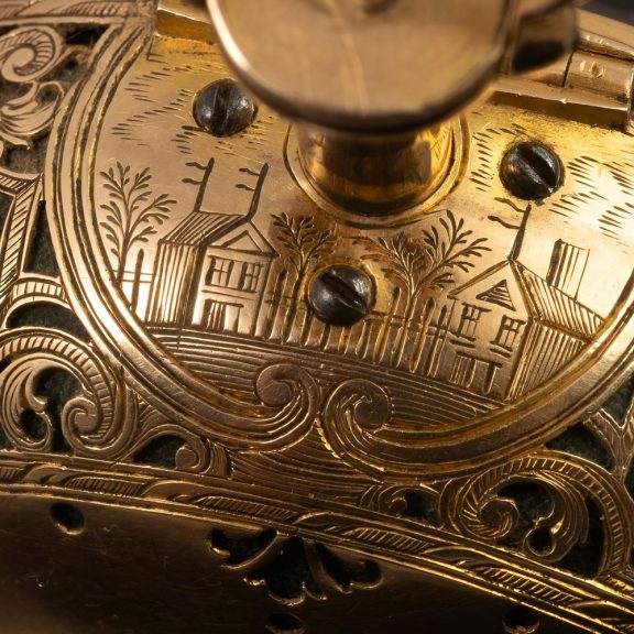 German verge watch with repoussé decoration Circa 1750 German verge watch with repoussé decoration Circa 1750