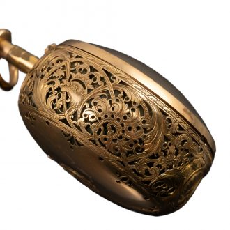German verge watch with repoussé decoration Circa 1750