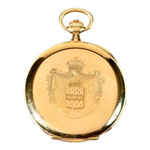 Swiss 18 carat gold half hunting cased lever watch Circa 1900 Swiss 18 carat gold half hunting cased lever watch Circa 1900