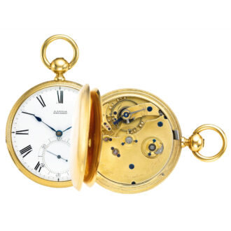 Early German gold watch with 1a grade movement Circa 1865