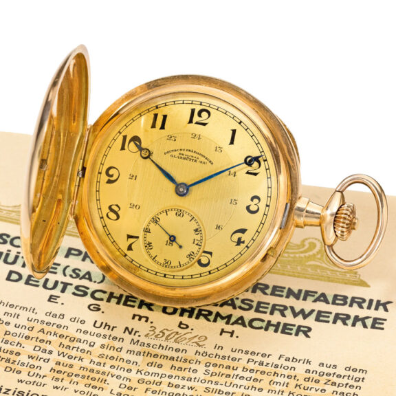German gold hunting cased lever watch Circa 1910