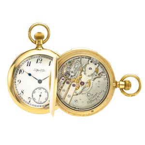 Swiss gold 5 minute repeating watch movement Circa 1889