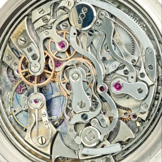 Swiss minute repeating split seconds chronograph Circa 1917