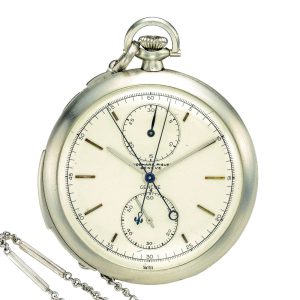 Swiss minute repeating split seconds chronograph Circa 1917