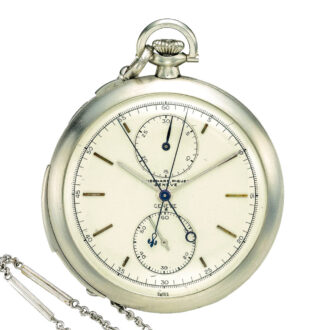 Swiss minute repeating split seconds chronograph Circa 1917