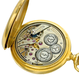 Swiss gold two train trip minute repeating watch Circa 1901