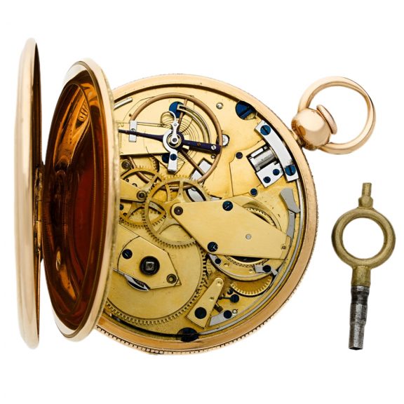 French 18K gold quarter repeating cylinder watch Circa 1805 French 18K gold quarter repeating cylinder watch Circa 1805