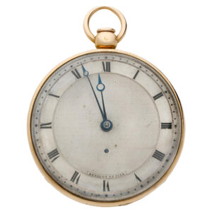 French 18K gold quarter repeating cylinder watch Circa 1805