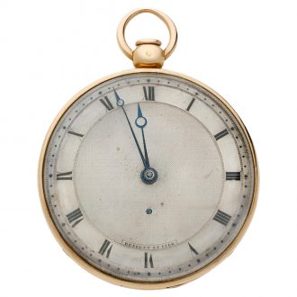 French 18K gold quarter repeating cylinder watch Circa 1805