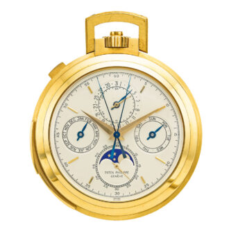 Swiss perpetual calendar minute repeating chronograph 1904