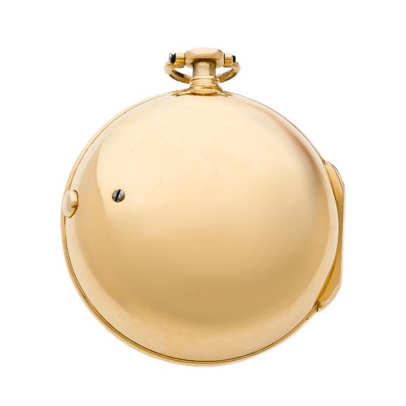 Fine French 18K gold quarter repeating pocket watch Circa 1750 Fine French 18K gold quarter repeating pocket watch Circa 1750