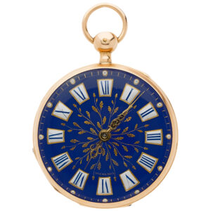 French 18 carat gold quarter repeating pocket watch Circa 1800