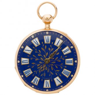 French 18 carat gold quarter repeating pocket watch Circa 1800