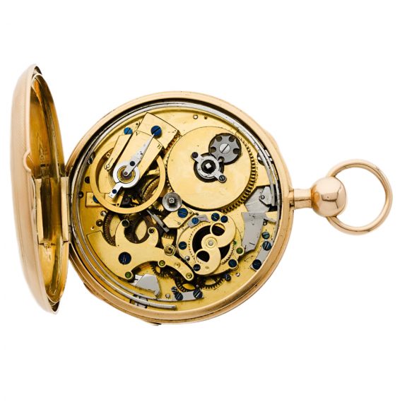 French 18 carat gold quarter repeating pocket watch Circa 1800 French 18 carat gold quarter repeating pocket watch Circa 1800