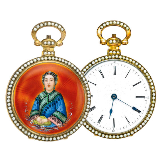 Fine Swiss gilt watch made for the Chinese market Circa 1870