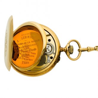 French 18 carat gold very fine precision anker chronometer Circa 1900