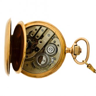 French gold full hunter watch with chatelaine Circa 1895