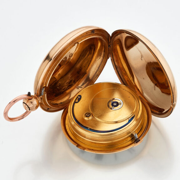 Heavy English 18K gold full hunter lever watch Circa 1820 Heavy English 18K gold full hunter lever watch Circa 1820
