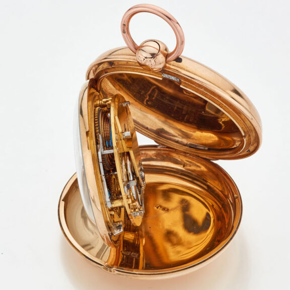 Heavy English 18K gold full hunter lever watch Circa 1820 Heavy English 18K gold full hunter lever watch Circa 1820