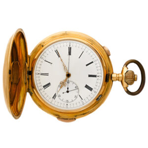 Swiss 18K gold quarter repeating chronograph Circa 1900