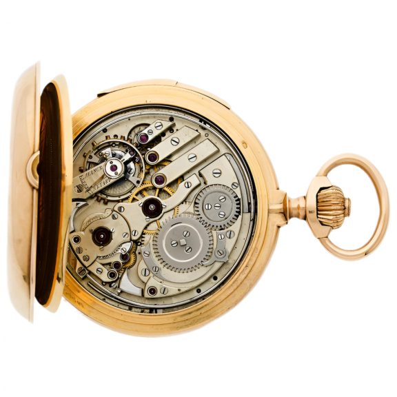 Swiss 18K gold minute repeating pocket watch Circa 1900 Swiss 18K gold minute repeating pocket watch Circa 1900