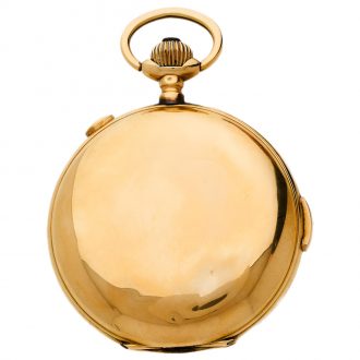 Swiss 18K gold quarter repeating chronograph Circa 1900 Swiss 18K gold quarter repeating chronograph Circa 1900