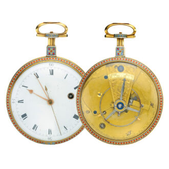 Swiss gold watch with pouzait escapement Circa 1775