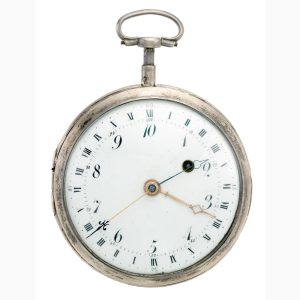Interesting French silver revolutionary time watch Circa 1790