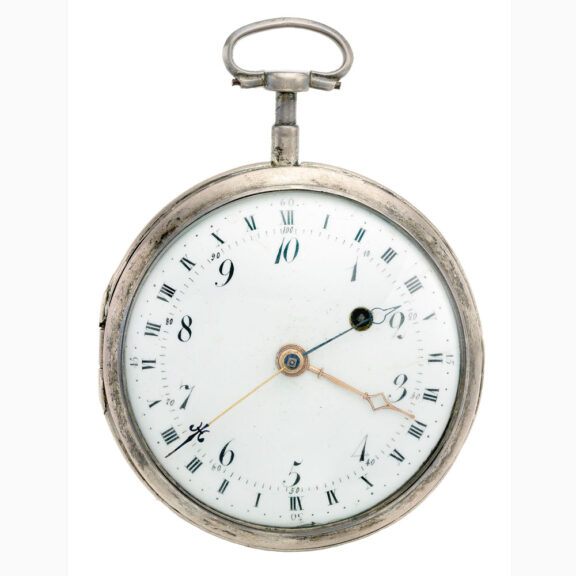 Interesting French silver revolutionary time watch Circa 1790