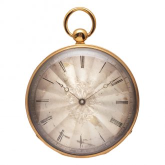 French gold pocket watch with cylinder escapement Circa 1835
