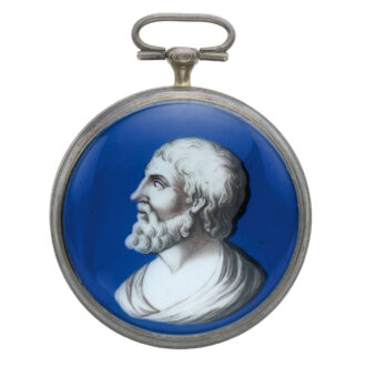 French silvered, gilt metal and enamel watch Circa 1800