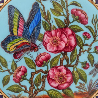 Exquisite Swiss gold enamel watch "The Butterfly" Circa 1830 Exquisite Swiss gold enamel watch "The Butterfly" Circa 1830