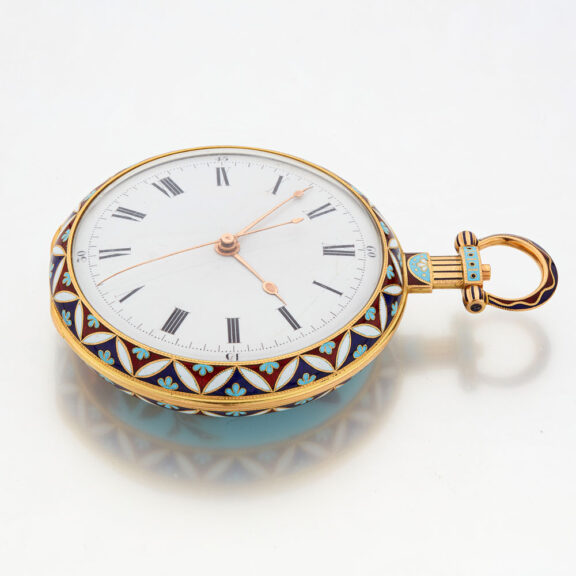 Exquisite Swiss gold enamel watch "The Butterfly" Circa 1830 Exquisite Swiss gold enamel watch "The Butterfly" Circa 1830