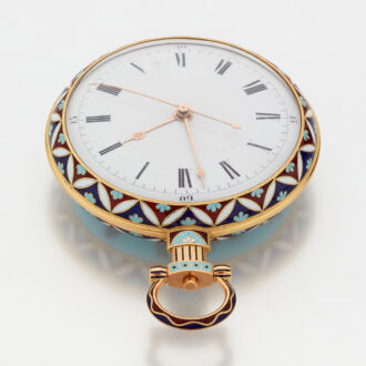 Exquisite Swiss gold enamel watch "The Butterfly" Circa 1830 Exquisite Swiss gold enamel watch "The Butterfly" Circa 1830