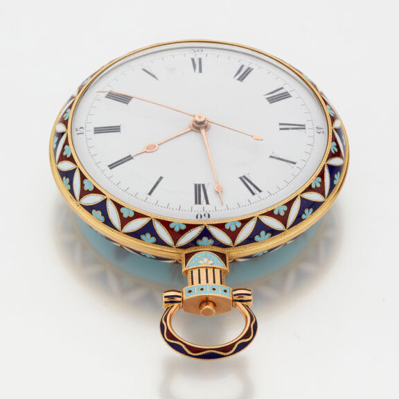 Exquisite Swiss gold enamel watch "The Butterfly" Circa 1830 Exquisite Swiss gold enamel watch "The Butterfly" Circa 1830