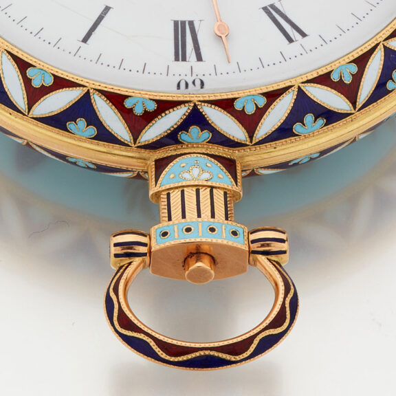 Exquisite Swiss gold enamel watch "The Butterfly" Circa 1830 Exquisite Swiss gold enamel watch "The Butterfly" Circa 1830